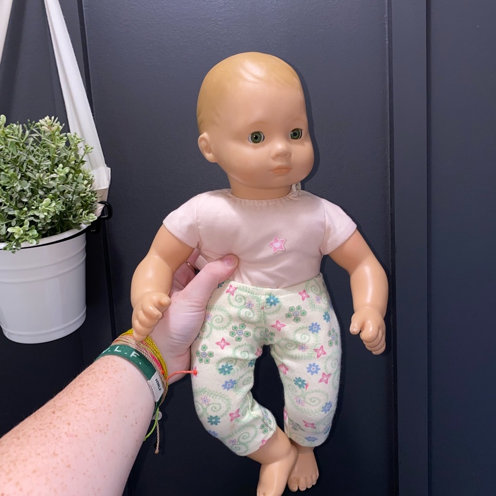 Bitty baby and high chair (American Girl Doll)